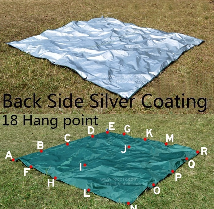 3F UL - 210T Poly Tarp (Silver/reflective coated underside)