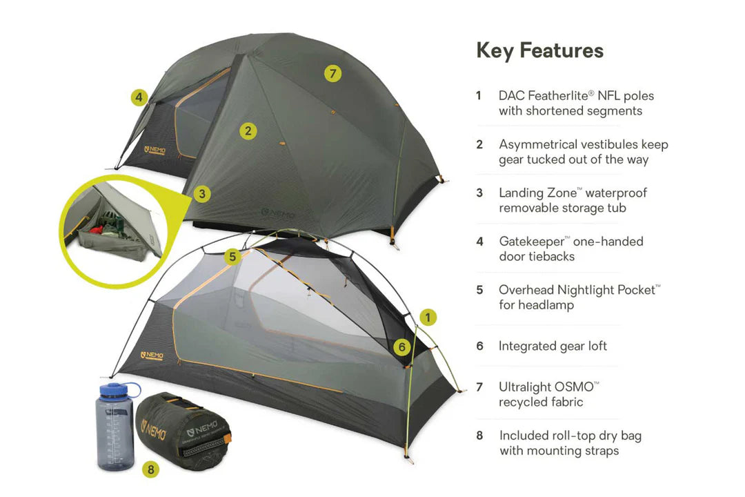 Nemo - Dragonfly Bikepacking OSMO 2P Tent
