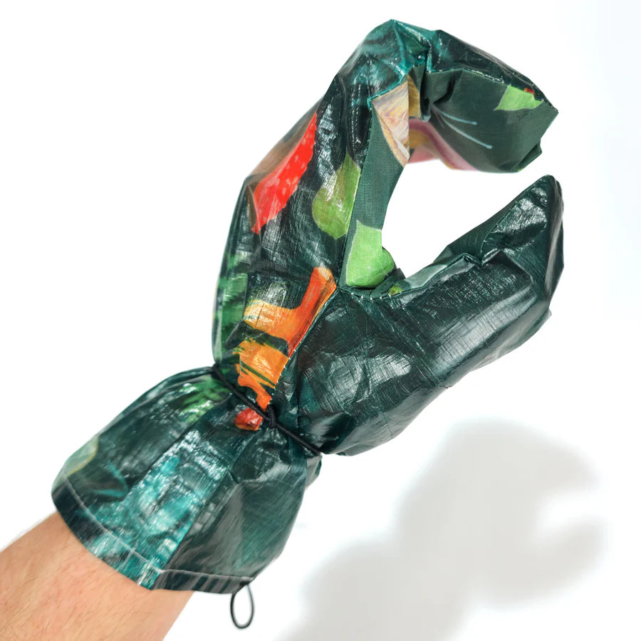 High Tail Designs - Ultralight Rain Mitts "Forest Mushroom" by Ash Ryan