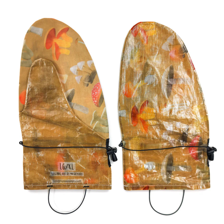 High Tail Designs - Ultralight Rain Mitt "Botany Poster" by Ash Ryan