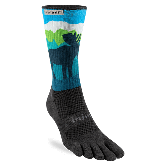Injinji - Artist Designed Men's Crew Toe Socks - The Alaska Collection