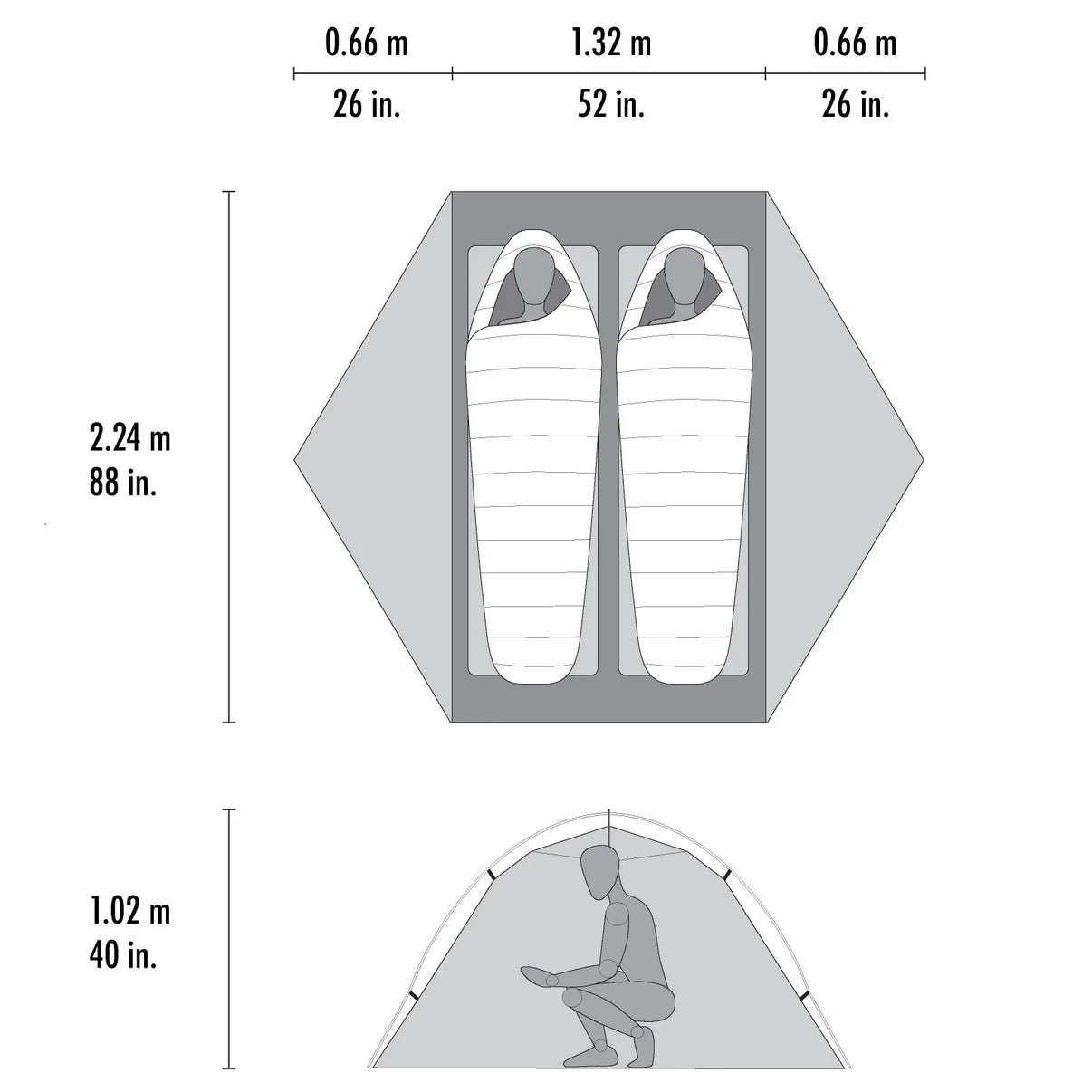 MSR - Hubba Hubba LT 2-Person Backpacking Tent