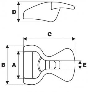 Lineloc - 3 Ladderloc 1/2"