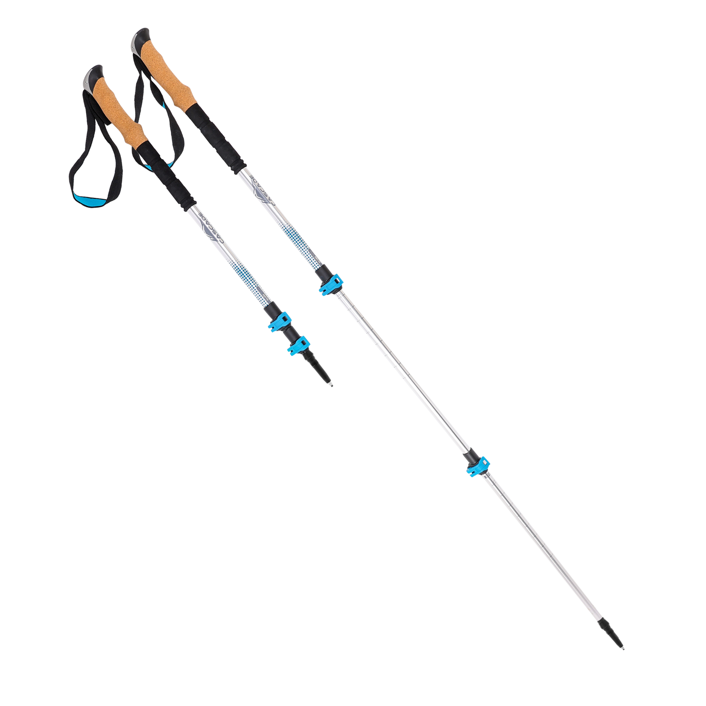 Cascade Mountain Tech - Aluminum Quick Lock Trekking Poles (Cork Grip)