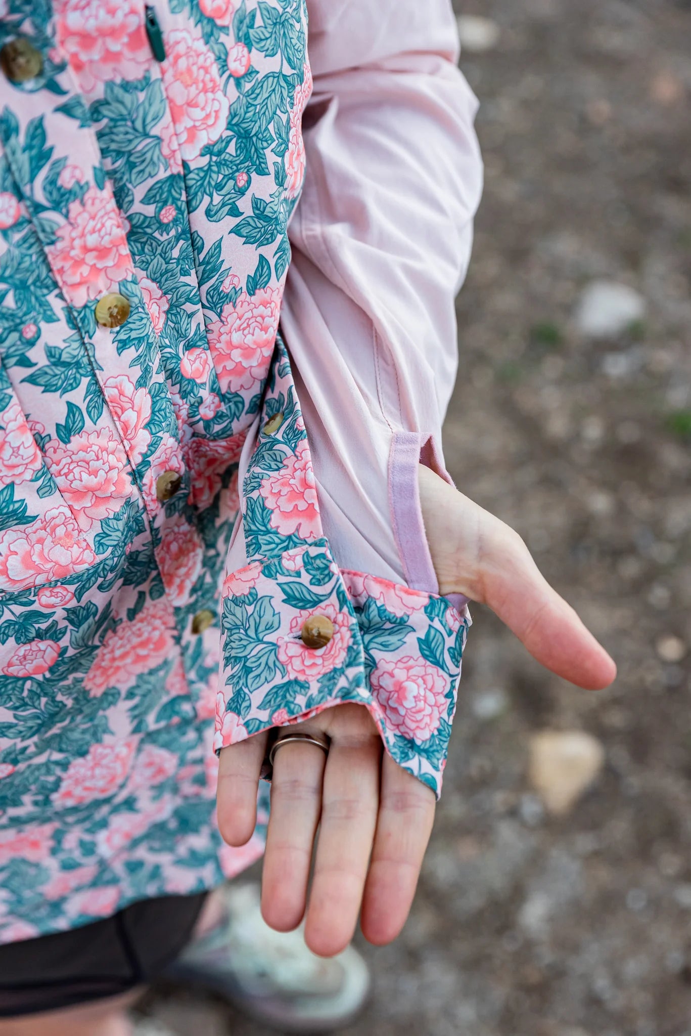 Jolly Gear - Triple Crown Button Down Long Sleeve - Pink Peony
