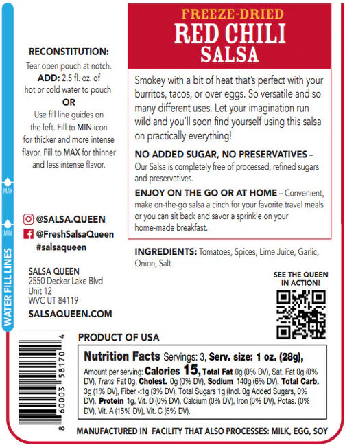 Salsa Queen - Freeze-Dried Red Chili