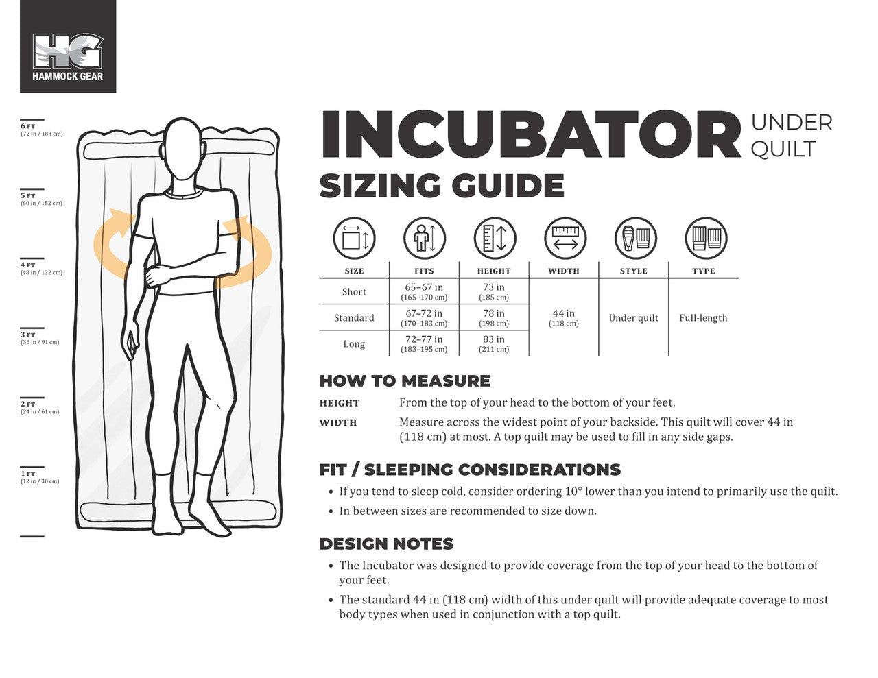 Hammock Gear - Premium Incubator Custom Underquilt (-6C/20F)