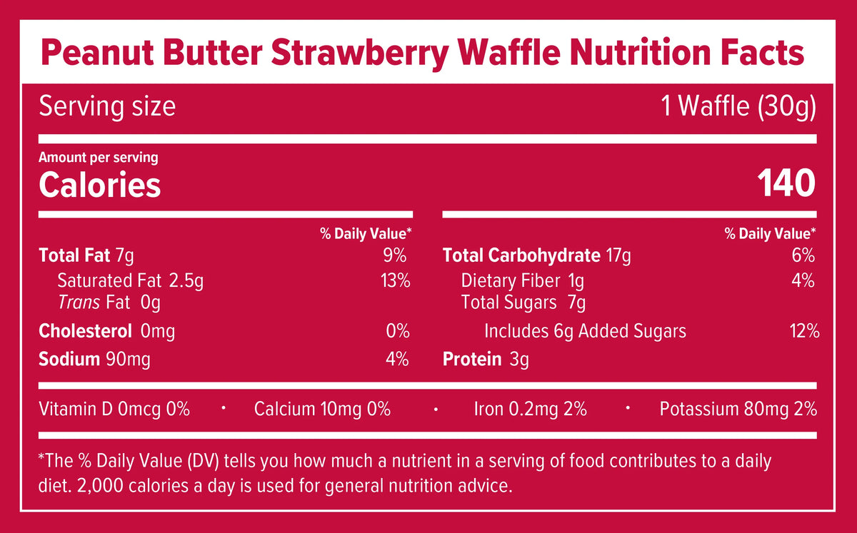 Honey Stinger - Peanut Butter Strawberry Nut Butter Energy Waffle