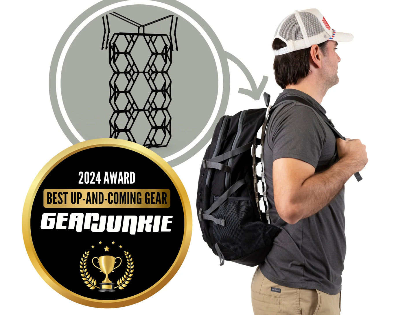 Vaucluse Backpack Ventilation Gear - Ultralight Backpack Ventilation Frame