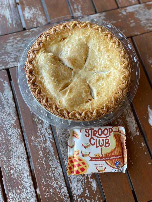 Stroop Club - Dutch Apple Pie Caramel Organic and Plant Based Stroopwafel 2-pack