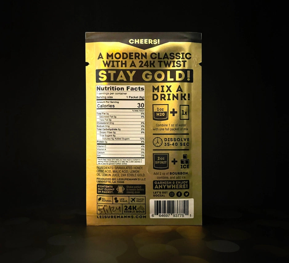 Leisuremann's - Gold Rush Single Serve Cocktail Mixer
