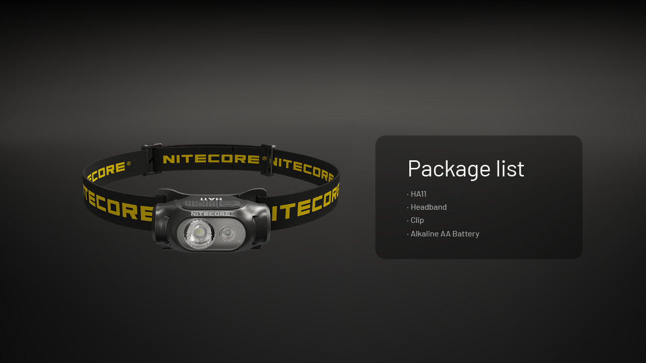 Nitecore - HA11 240 Lumens Ultralight Headlamp
