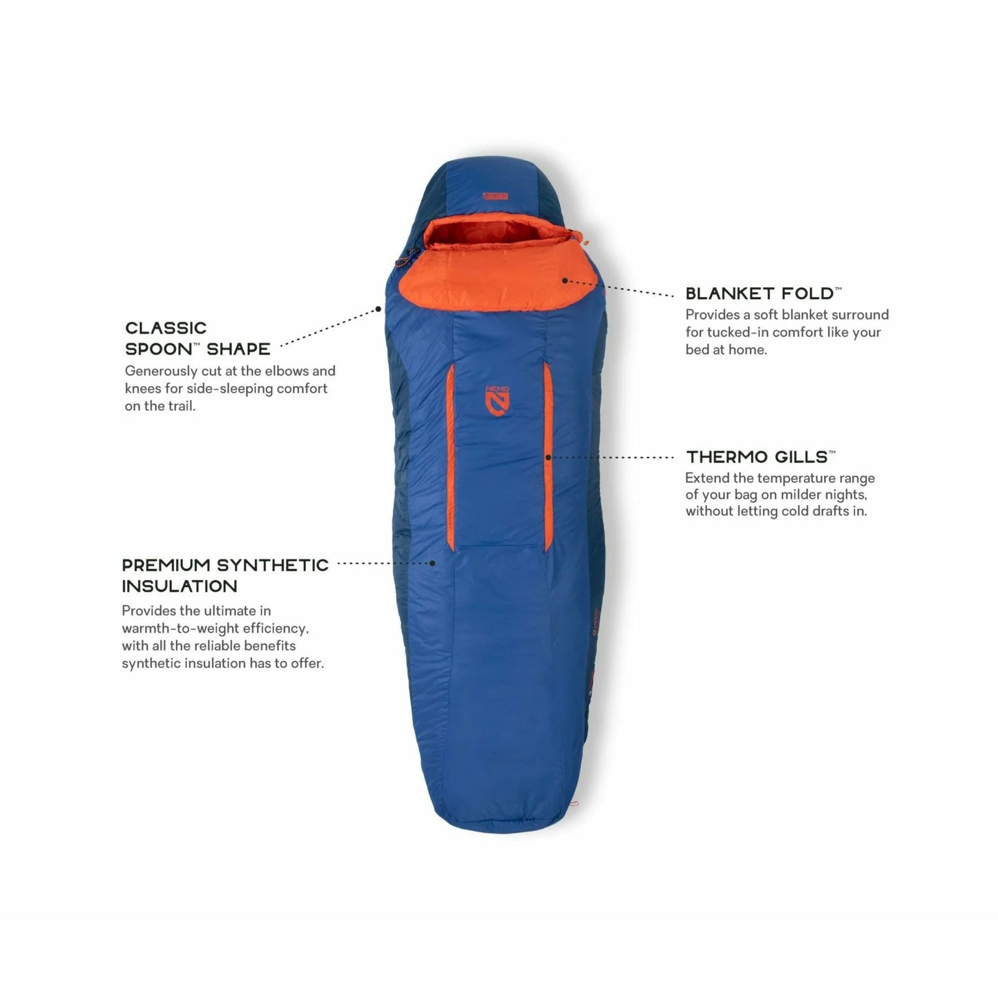 Nemo Equipment - Forte™ 35F (2C) Men's Synthetic Endless Promise Sleeping Bag - Regular