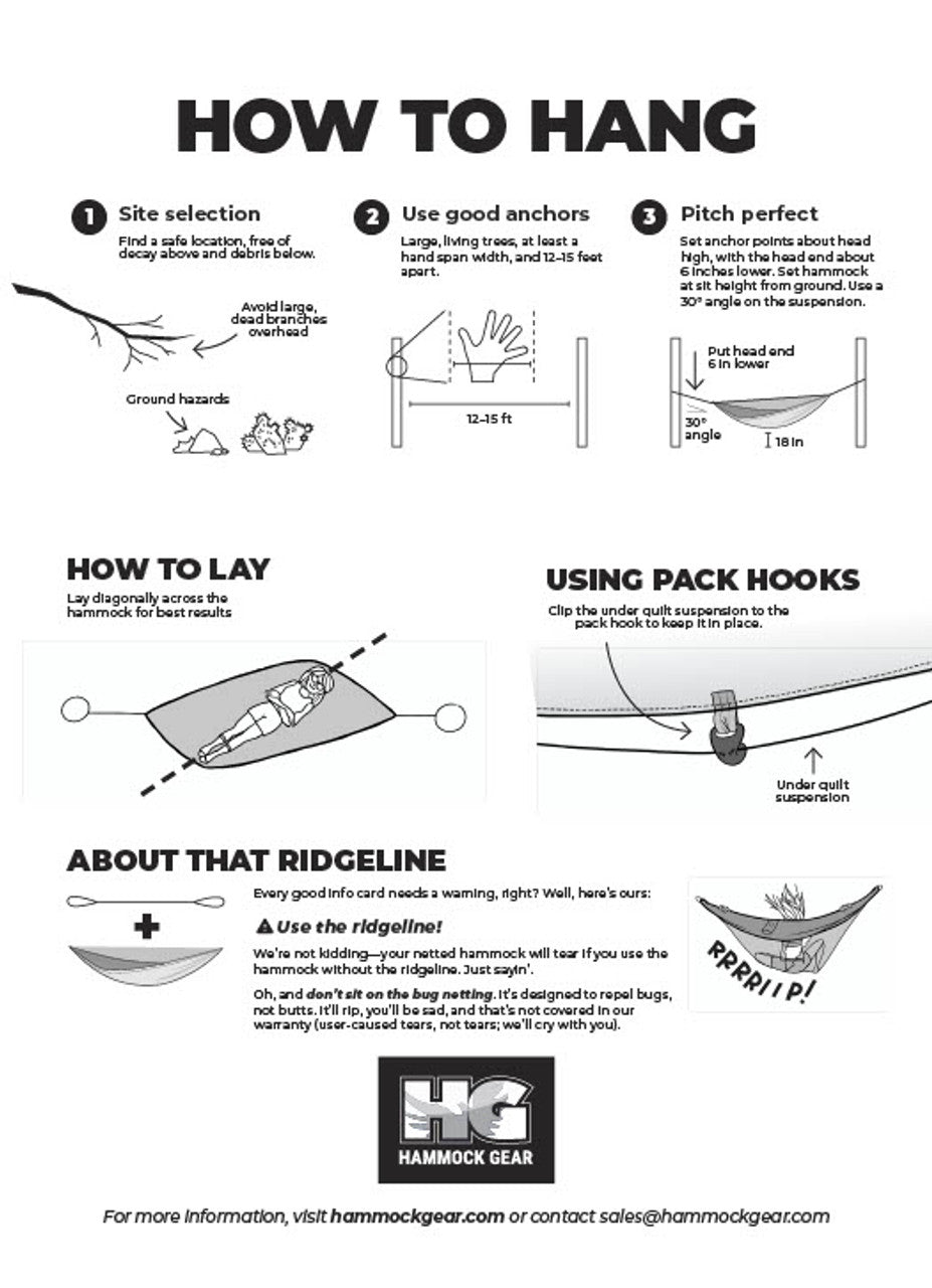Hammock Gear - Circadian Hammock with Bug Net