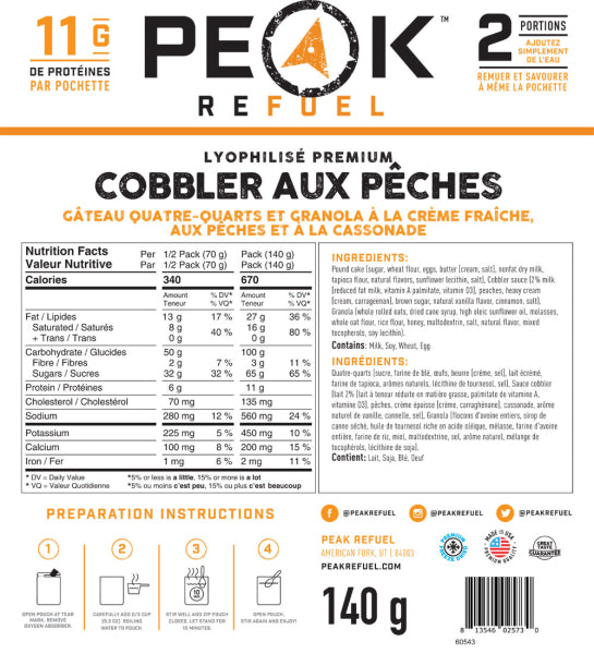 Peak Refuel - Peach Cobbler