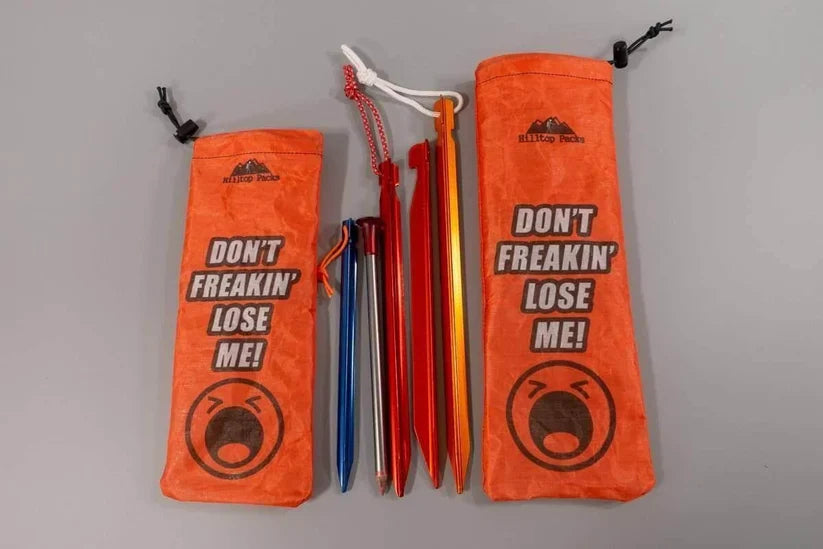 Hilltop Packs - Ultralight Tent Stake Bags, Printed
