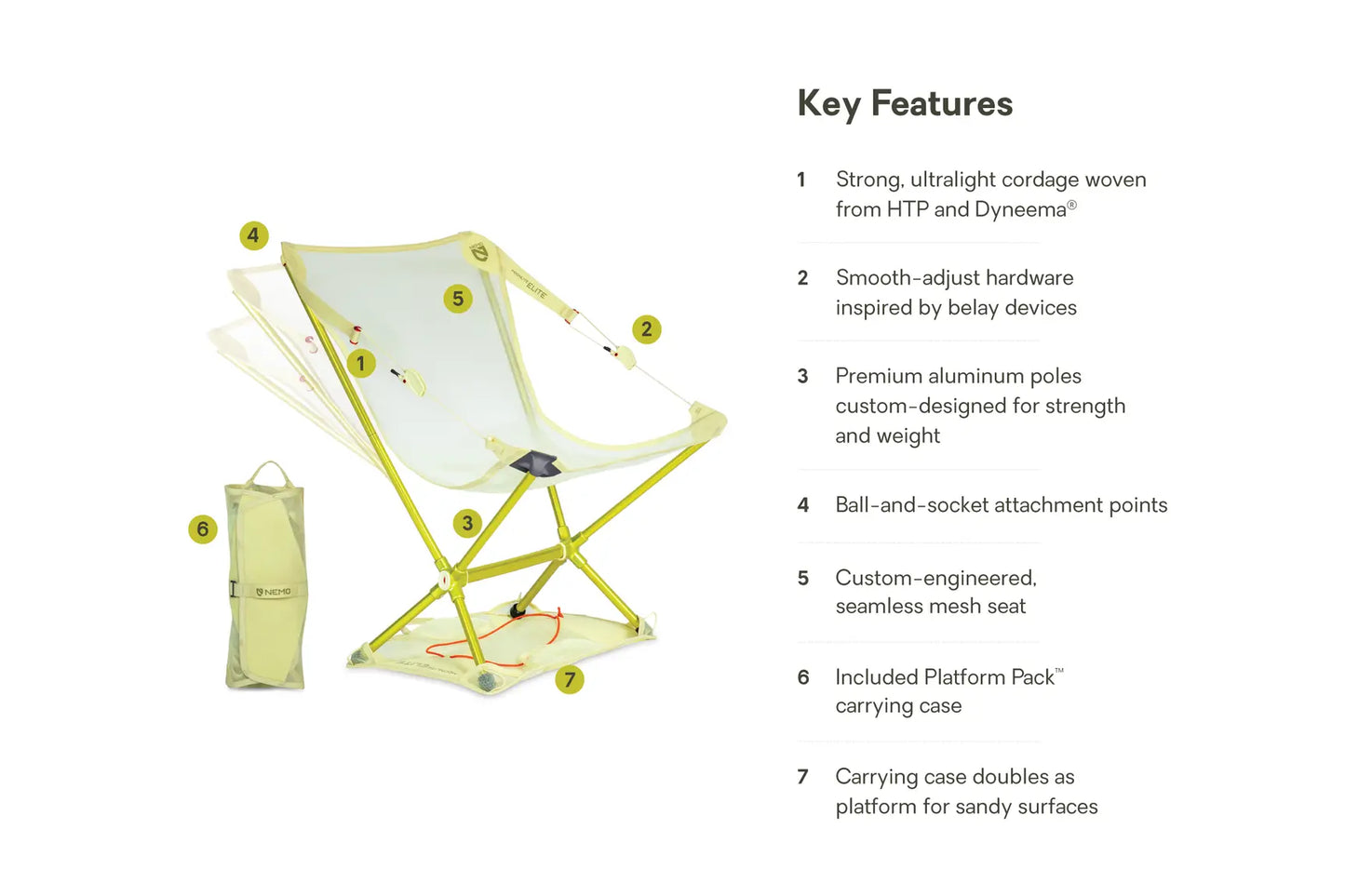 Nemo - Moonlite Elite Reclining Backpacking Chair