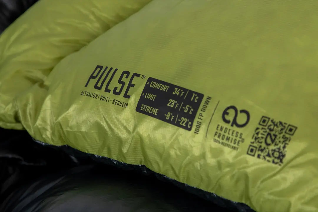 Nemo Pulse (20F/-6C - 30F/-1C) Ultralight Backpacking Quilt