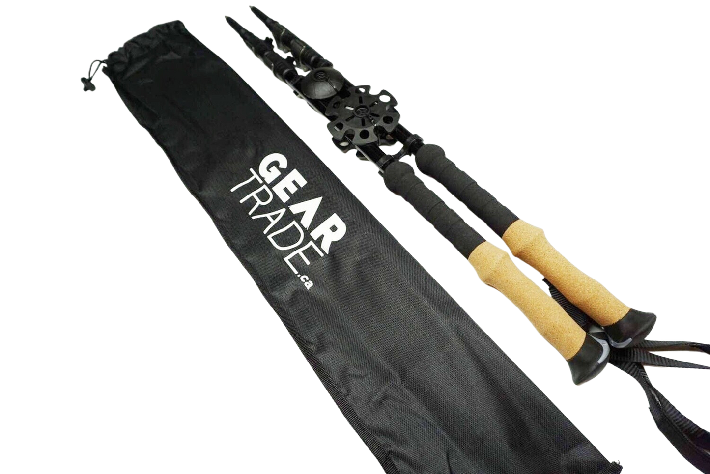 Geartrade - Aluminum Adjustable Trekking Poles Lightweight Hiking / Trekking / Snowshoeing poles (sold in pairs)