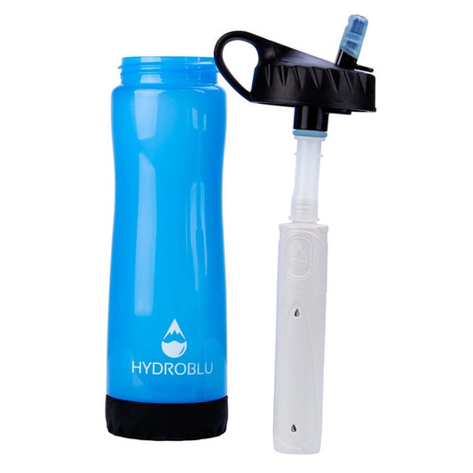 HydroBlu - Clear Flow Squeeze Water Bottle/Filter Combo