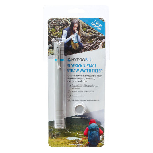 HydroBlu - 3 Stage Straw Water Filter