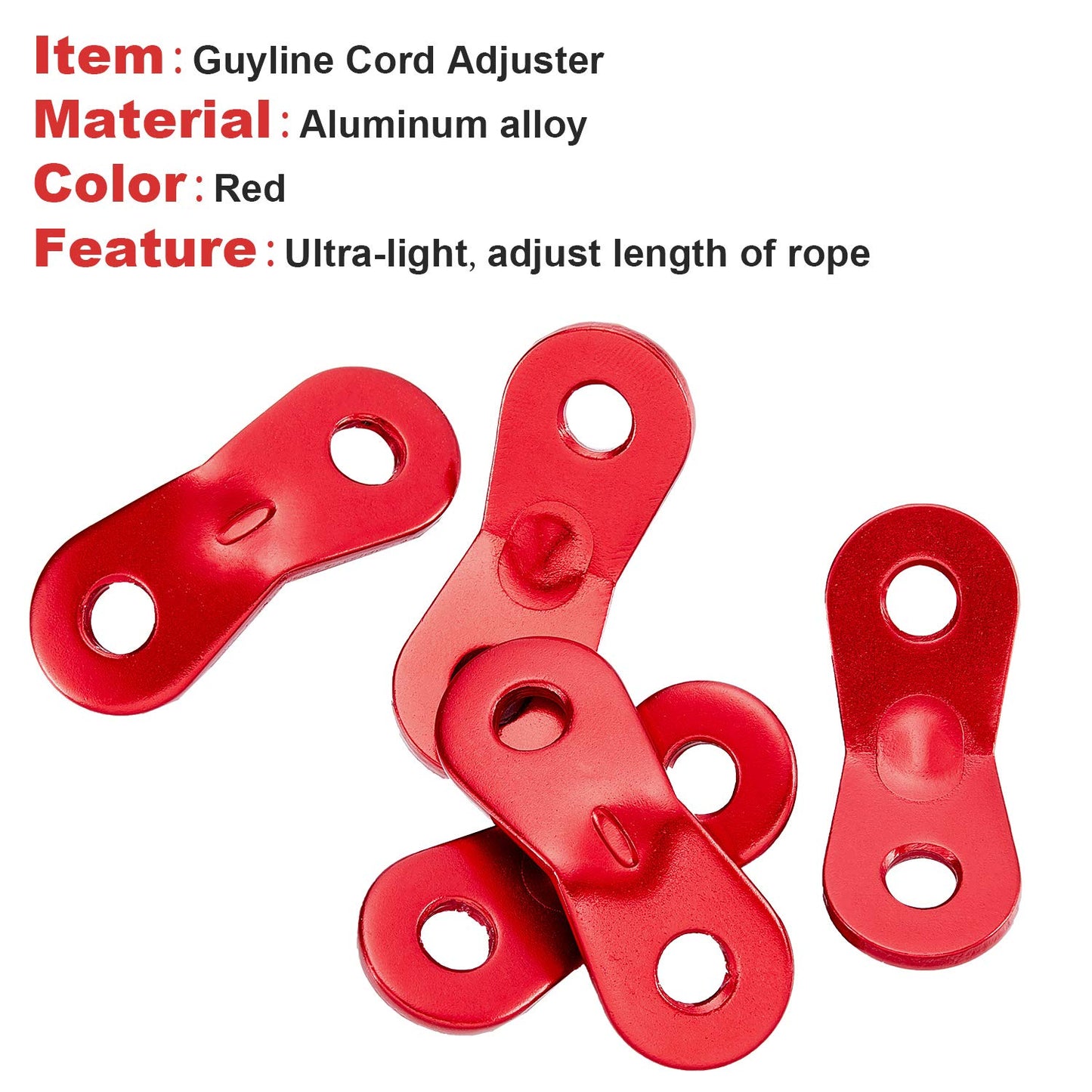 Geartrade - Double Hole Guyline Tensioner - 6 Pack