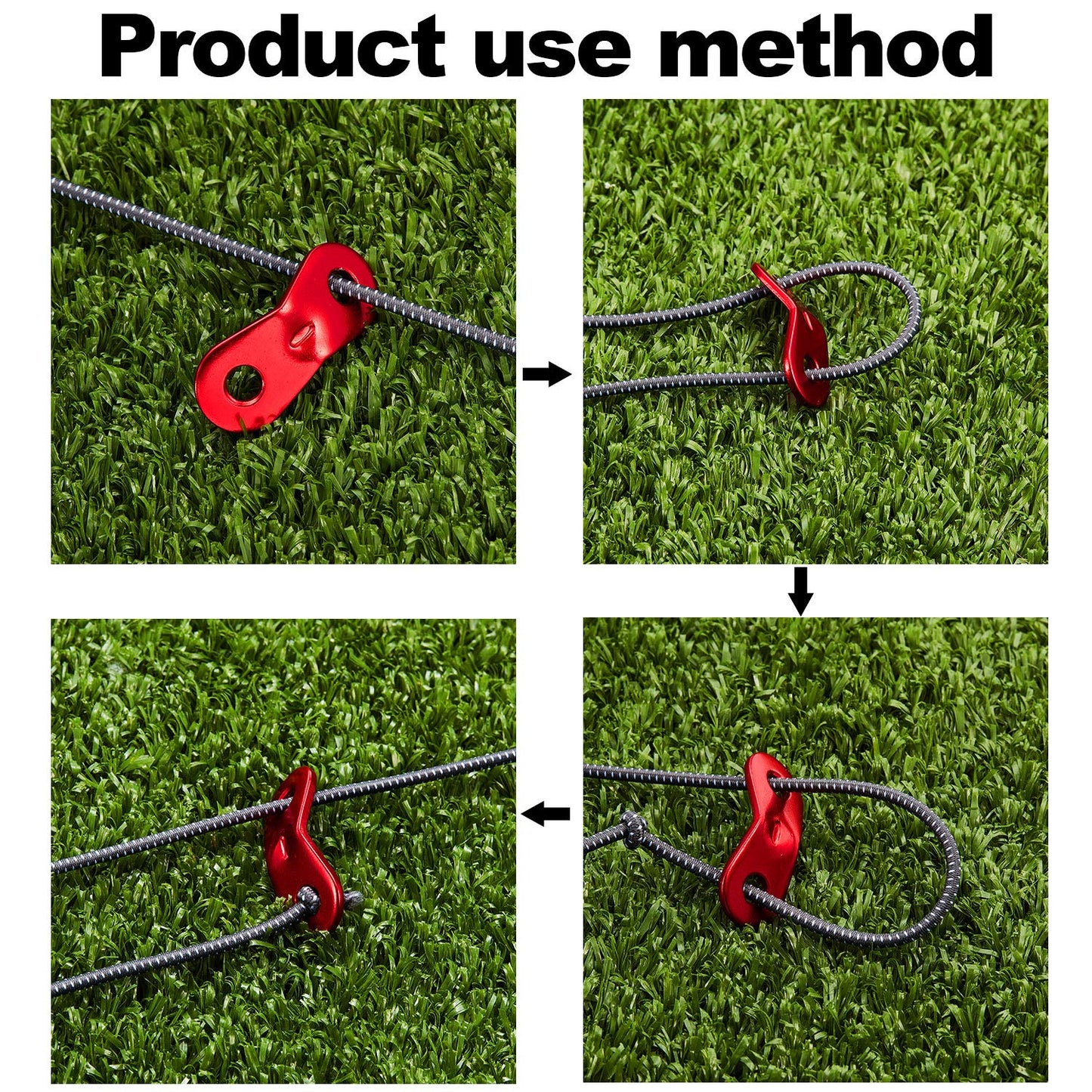 Geartrade - Double Hole Guyline Tensioner - 6 Pack