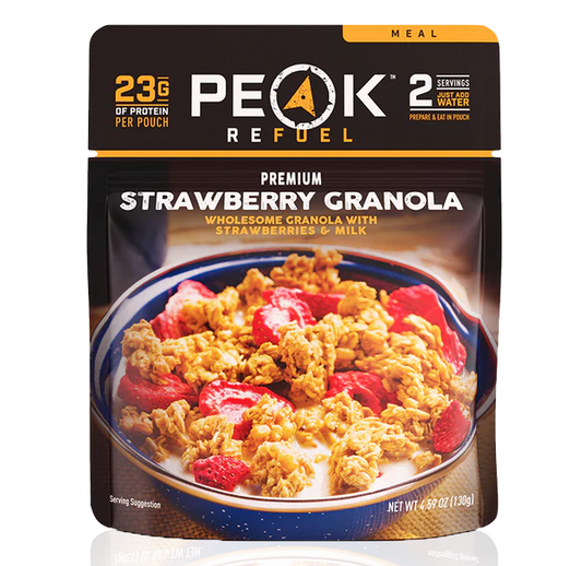 Peak Refuel  - Strawberries & Granola with Milk