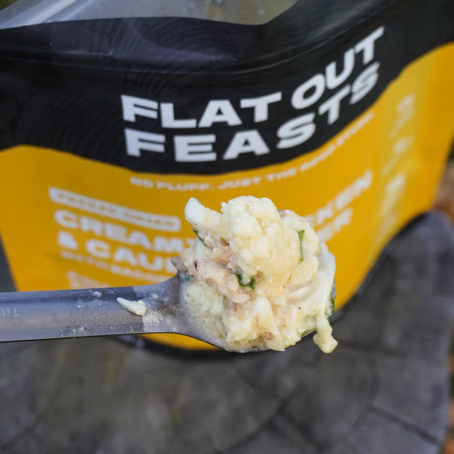 Flat Out Feasts - Freeze-Dried Creamy Chicken & Cauliflower: with Bacon