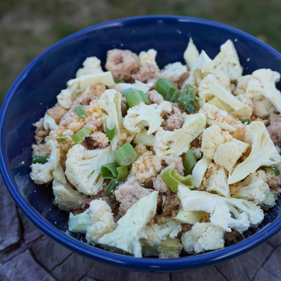 Flat Out Feasts - Freeze-Dried Creamy Chicken & Cauliflower: with Bacon