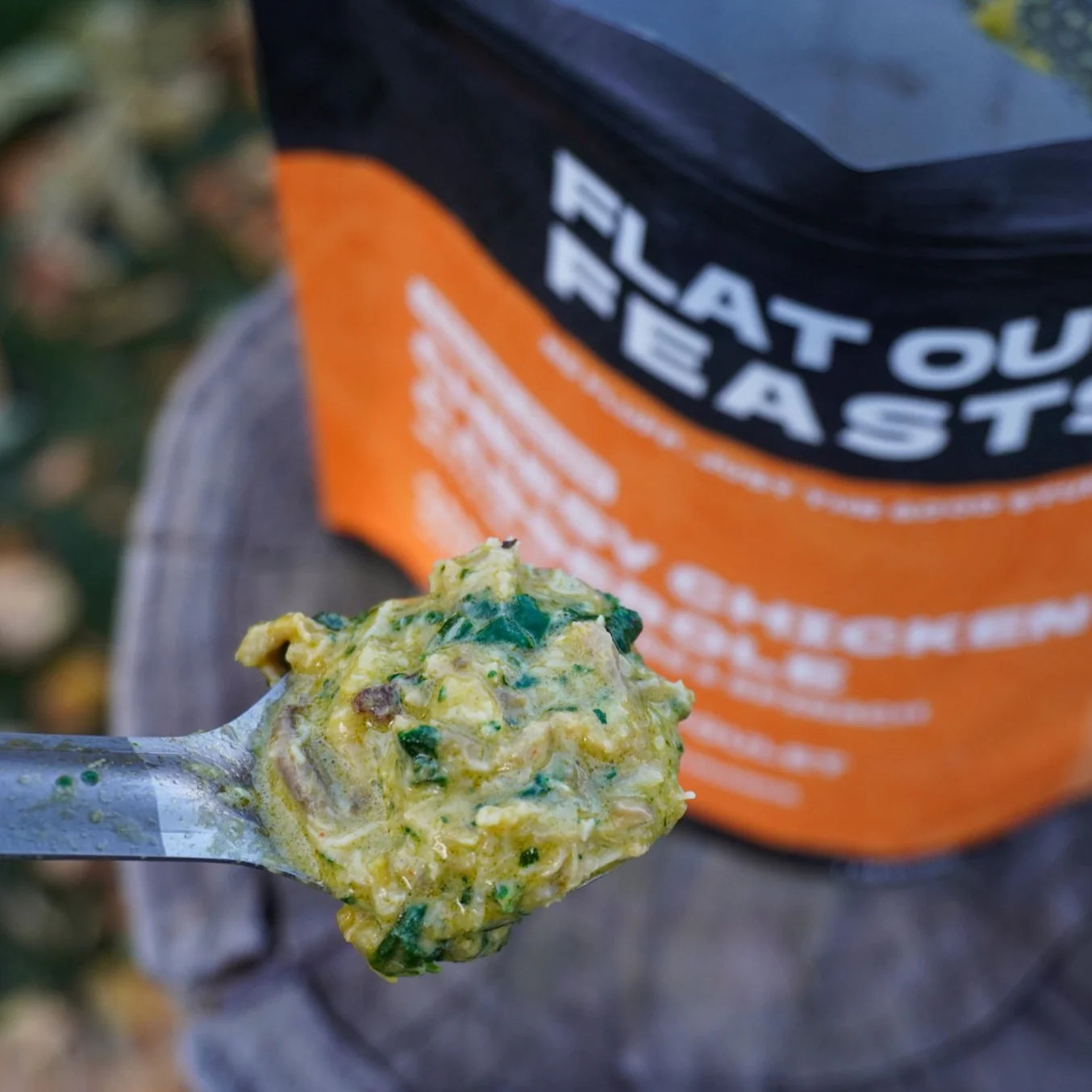 Flat Out Feasts - Freeze-Dried Cheesy Chicken Casserole: with Mushrooms & Spinach
