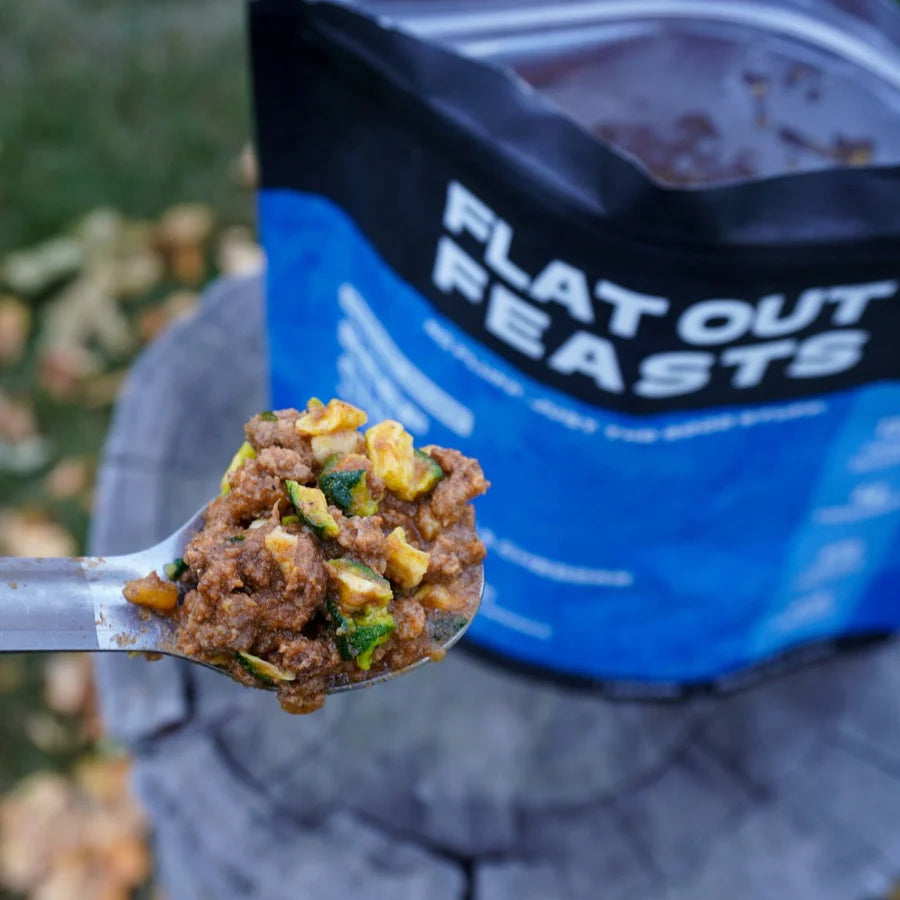 Flat Out Feasts - Freeze-Dried Beef Chili with Zucchini & Cheddar