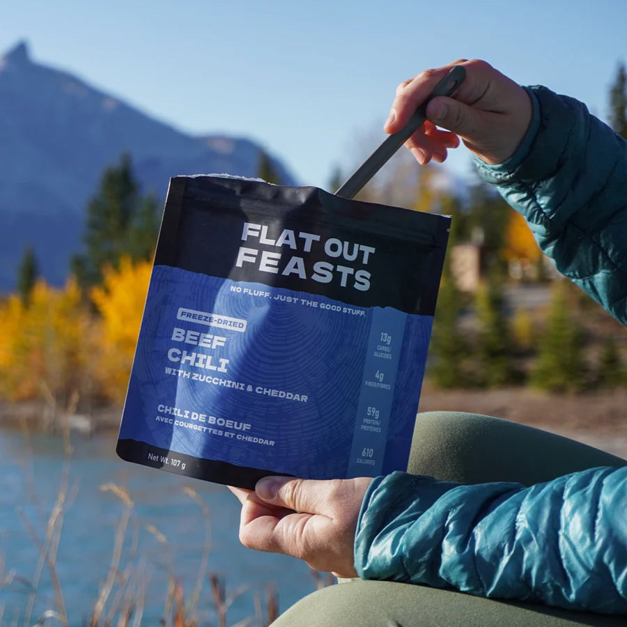 Flat Out Feasts - Freeze-Dried Beef Chili with Zucchini & Cheddar