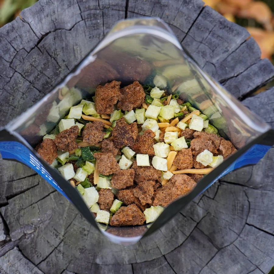 Flat Out Feasts - Freeze-Dried Beef Chili with Zucchini & Cheddar