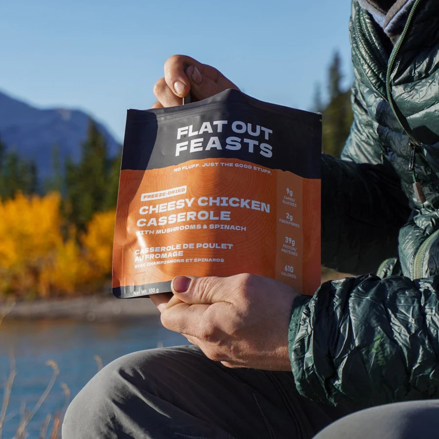 Flat Out Feasts - Freeze-Dried Cheesy Chicken Casserole: with Mushrooms & Spinach