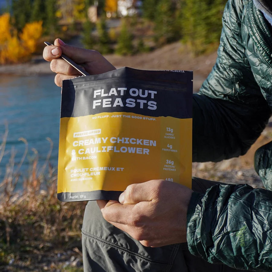Flat Out Feasts - Freeze-Dried Creamy Chicken & Cauliflower: with Bacon