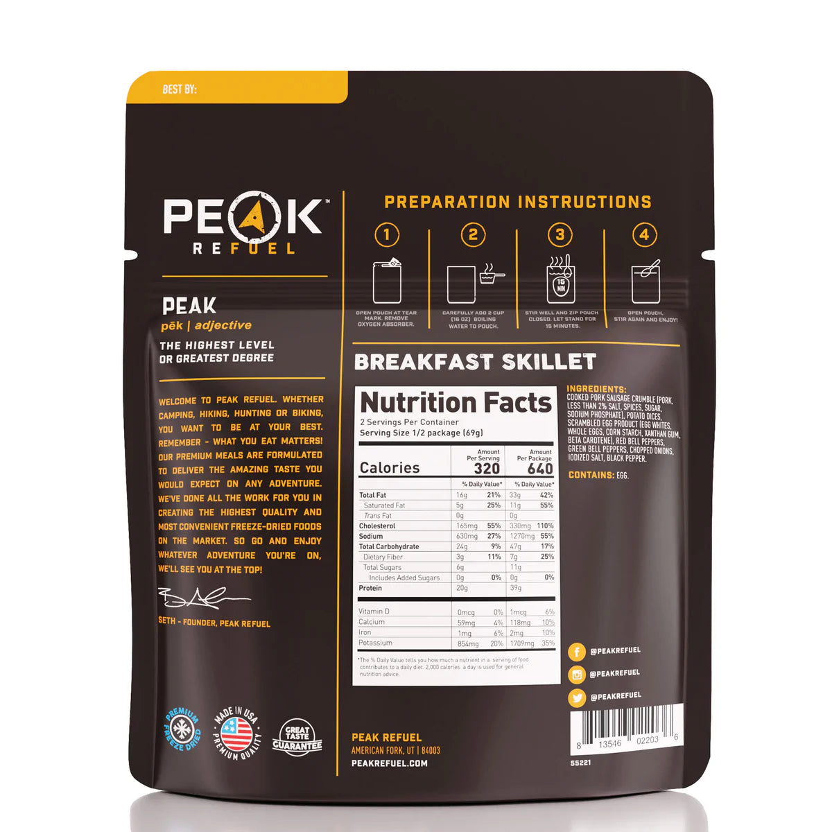 Peak Refuel - Breakfast Skillet