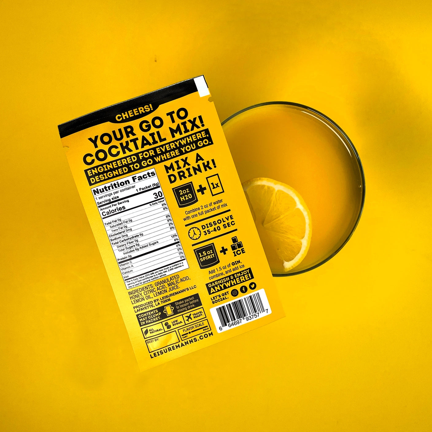 Leisuremann's - Bee's Knees Single Serve Cocktail Mixer