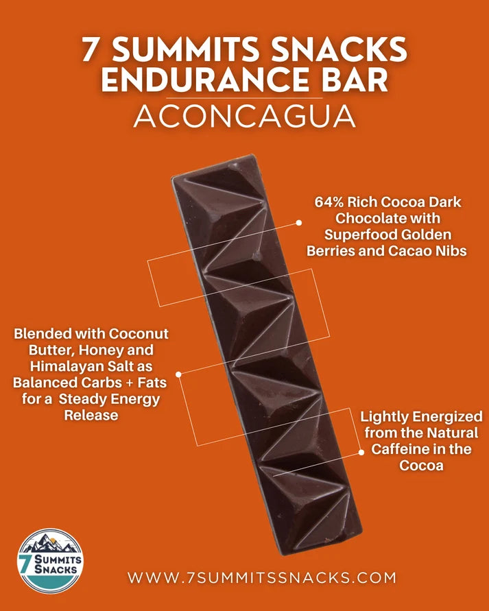 7 Summits Snacks - Aconcagua Dark Chocolate Energy Bar