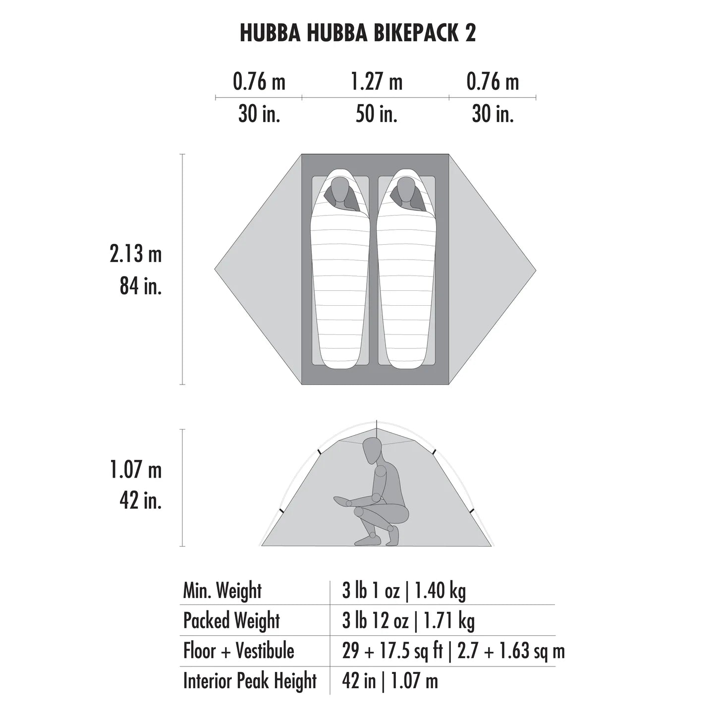 MSR - Hubba Hubba™ Bikepack 2-Person Tent