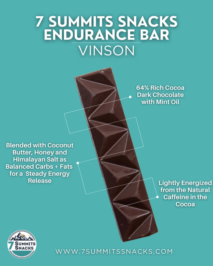 7 Summits Snacks - Vinson Dark Chocolate Energy Bar