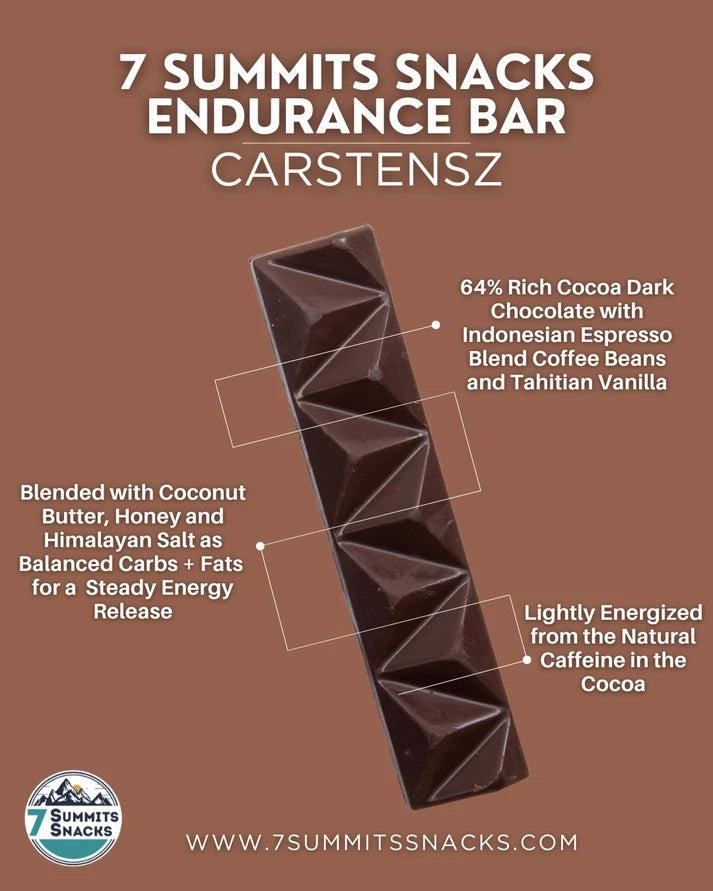 7 Summits Snacks - Carstensz Dark Chocolate Energy Bar