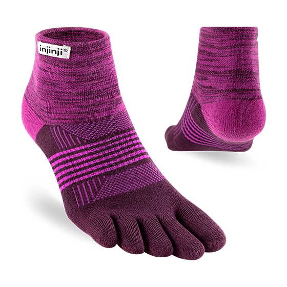 Injinji - Women's Trail Midweight Mini-Crew Toe Socks