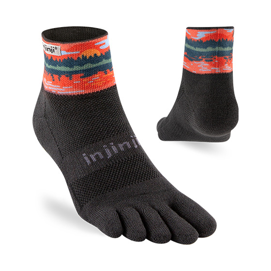 Injinji - Artist Designed Men's Mini-Crew Toe Socks - The Boundary Waters Collection