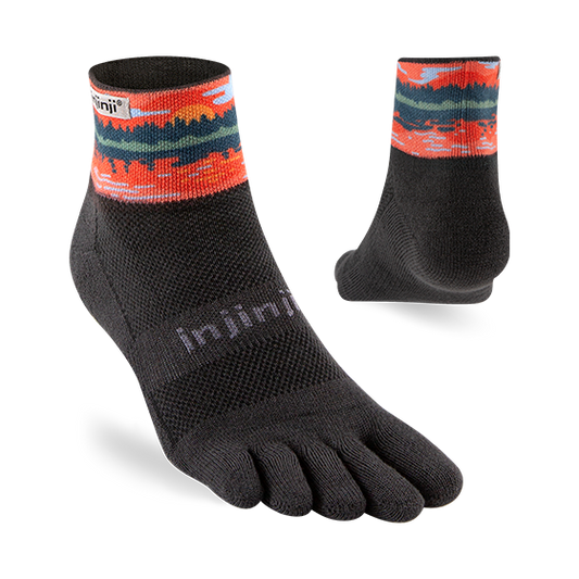 Injinji - Artist Designed Men's Mini-Crew Toe Socks - The Boundary Waters Collection