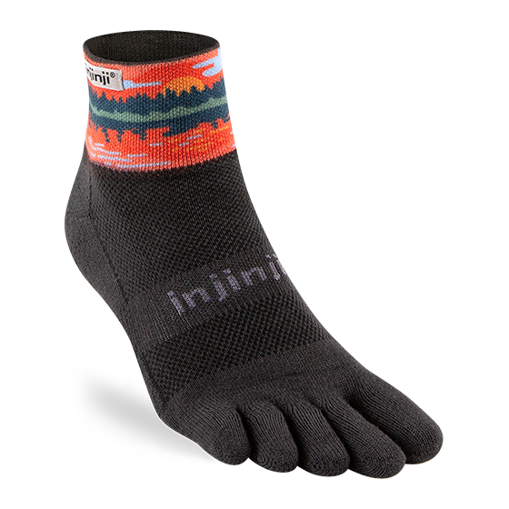 Injinji - Artist Designed Men's Mini-Crew Toe Socks - The Boundary Waters Collection