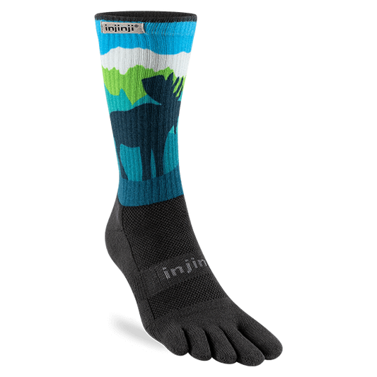 Injinji - Artist Designed Men's Crew Toe Socks - The Alaska Collection