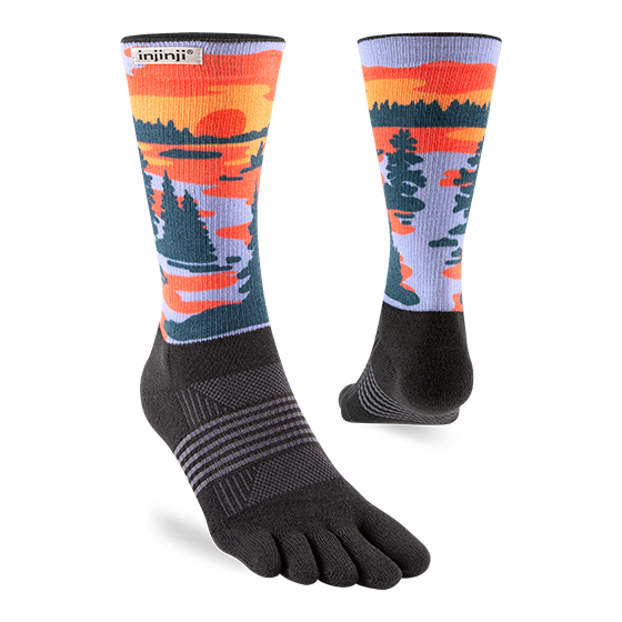 Injinji - Artist Designed Women's Crew Toe Socks - The Boundary Waters Collection