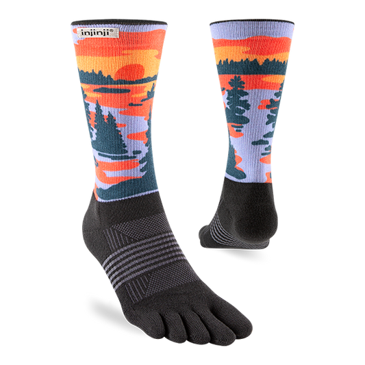 Injinji - Artist Designed Women's Crew Toe Socks - The Boundary Waters Collection