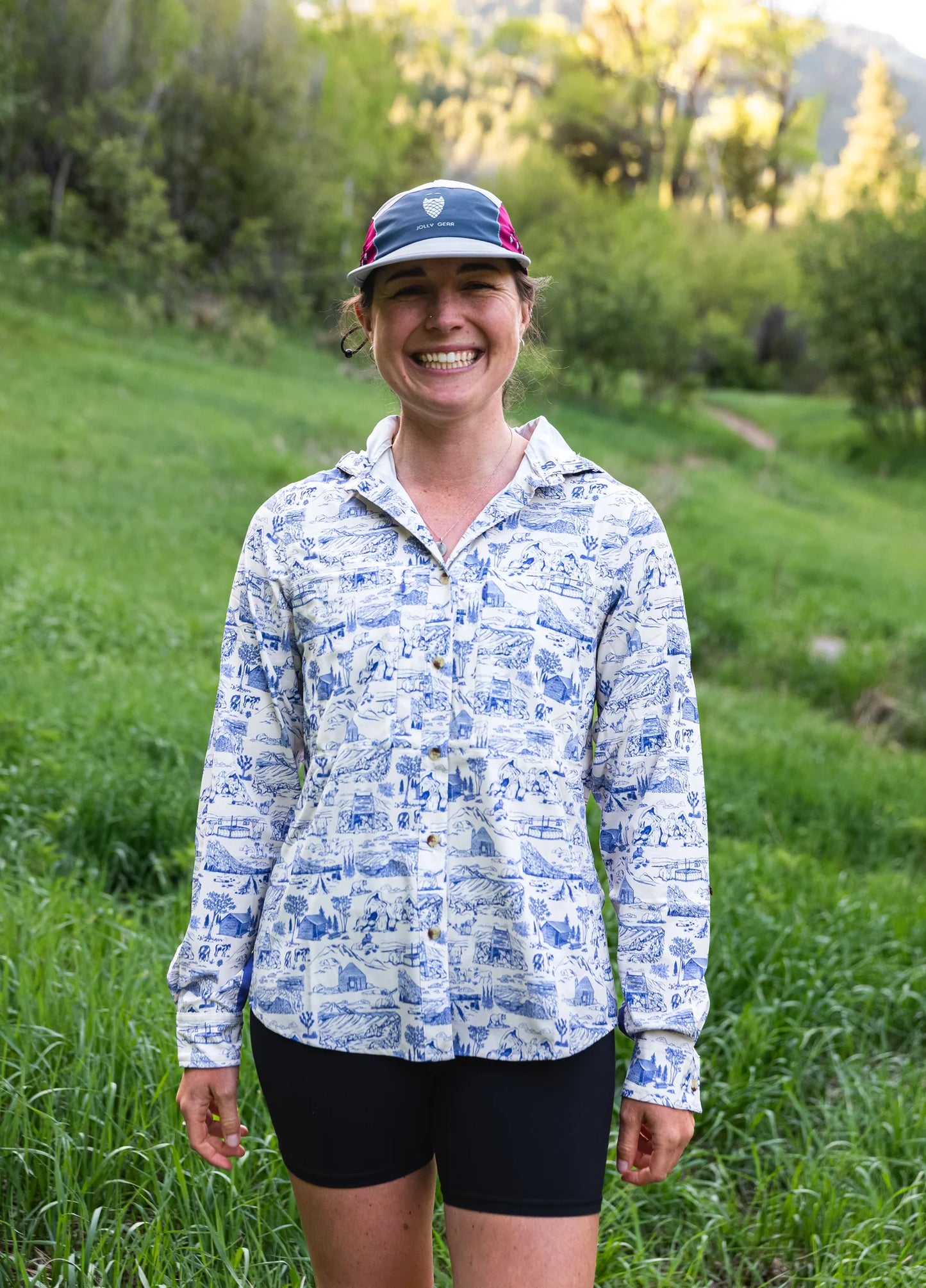 Jolly Gear - Triple Crown Button Down Long Sleeve  - Trail Madness